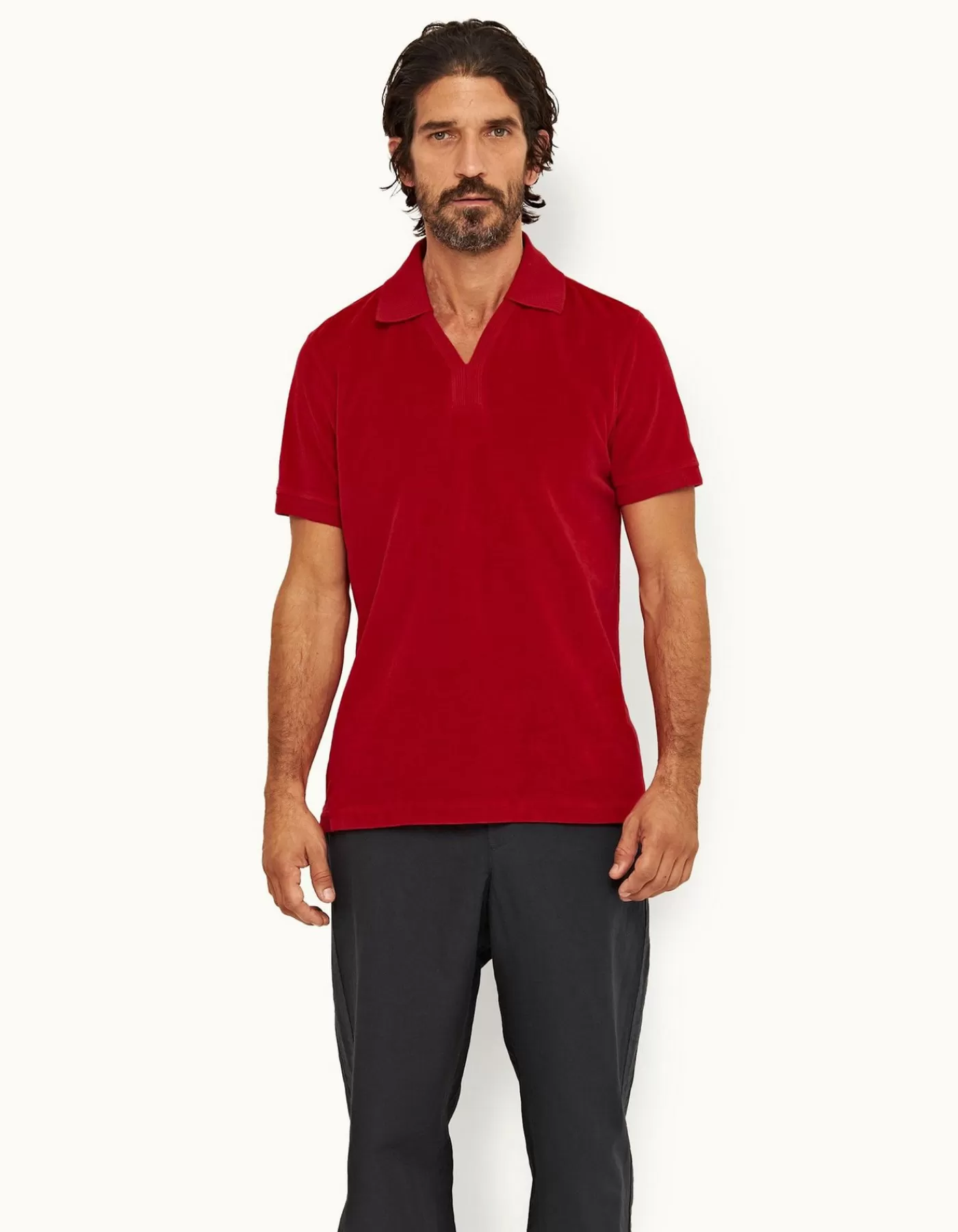 Cheap Clive Towelling Hommes Polos