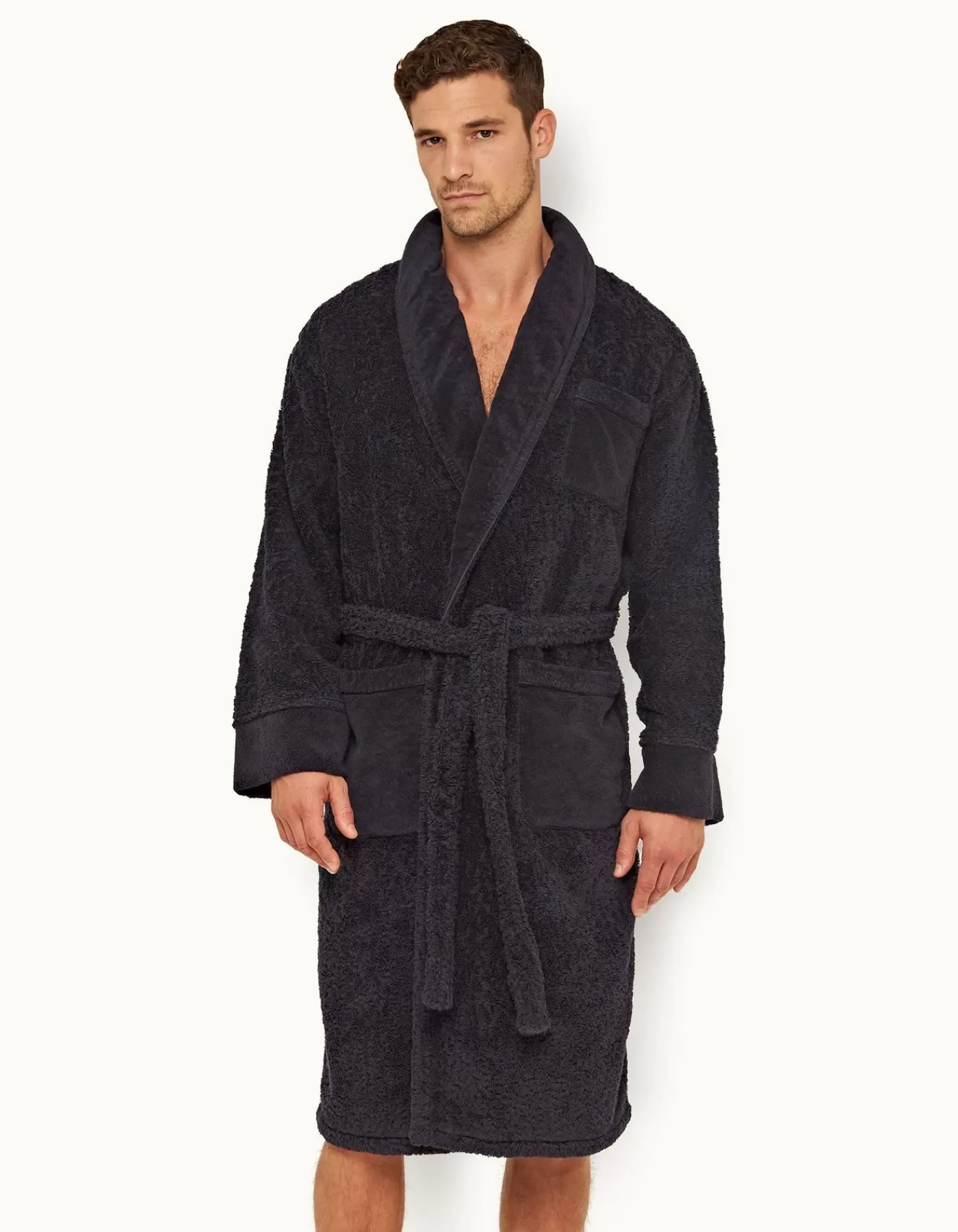 Shop Dr No Towelling Robe Hommes Sous Vêtements