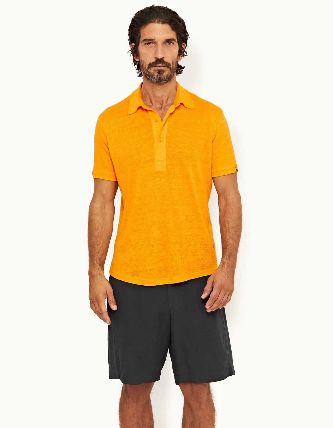 Sale Sebastian Linen Hommes Polos