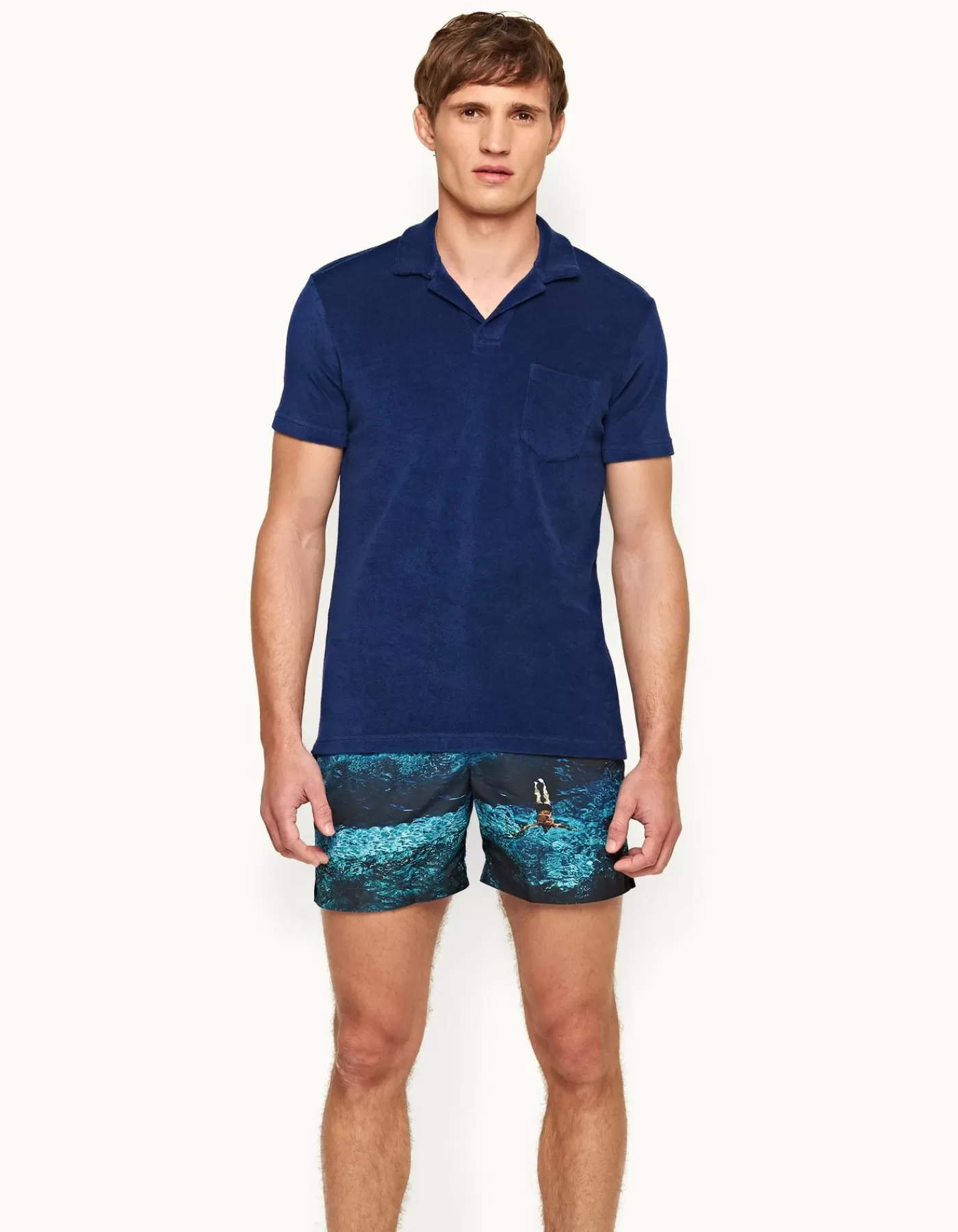 Shop Terry Towelling Hommes Polos