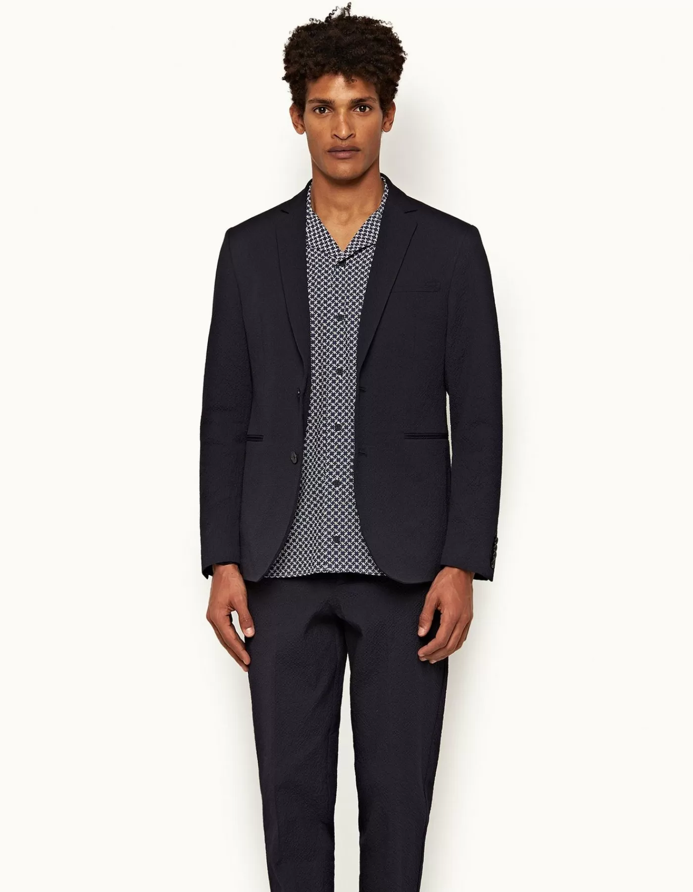 Hot Ullock Seersucker Hommes Vestes & Blousons